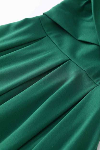 Beverly Emerald Green Off Shoulder Dress