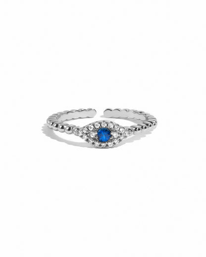 Adjustable Evil Eye Ring