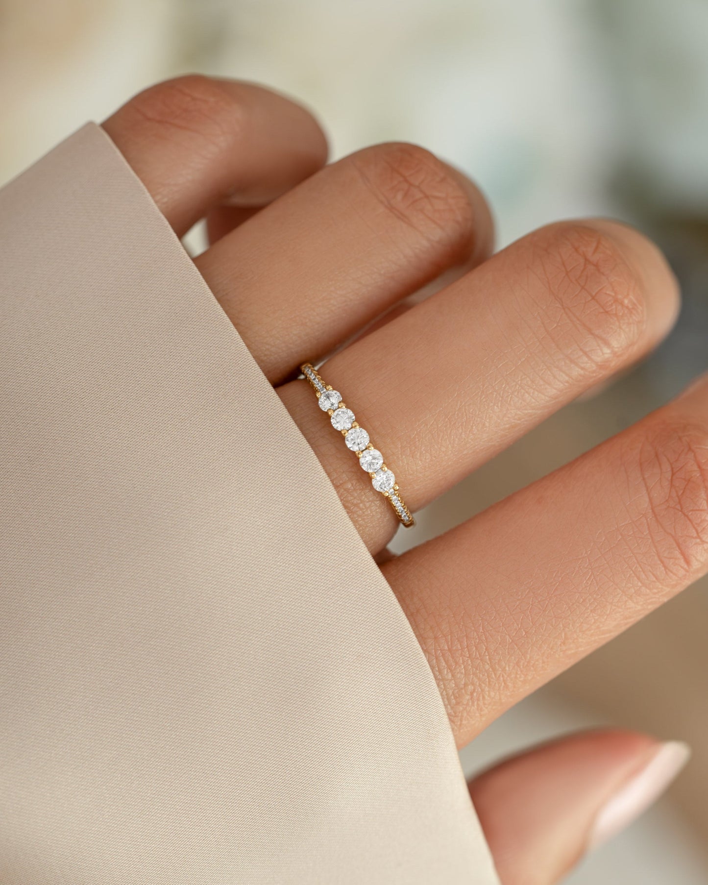 5 Stone CZ Ring