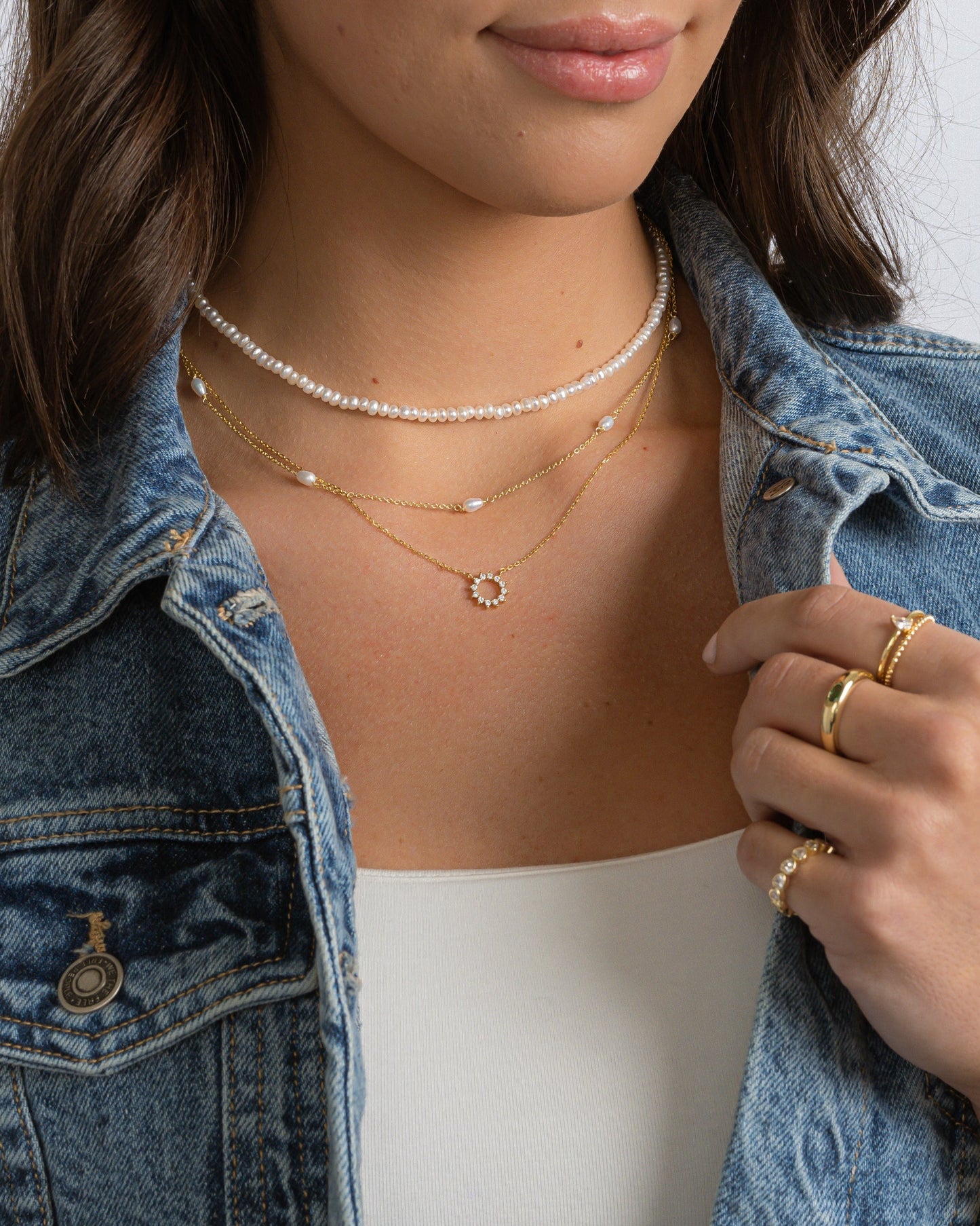 Freshwater Beaded Pearl Necklace