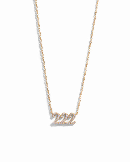 Studded 222 Necklace