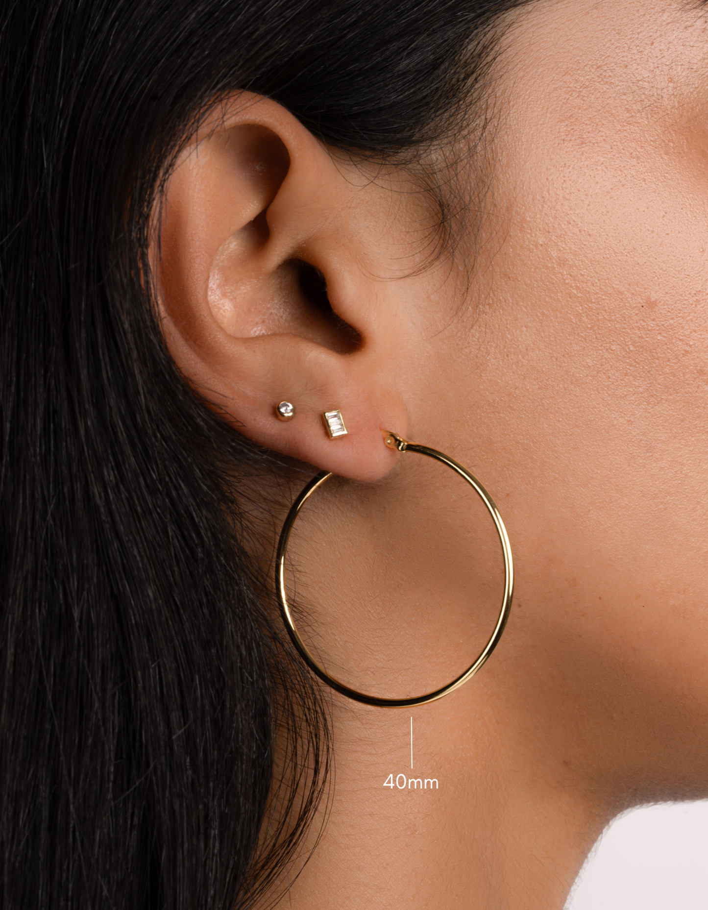 40mm Classic Hoops