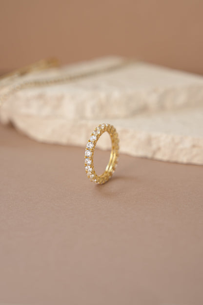 3mm Studded Eternity Ring