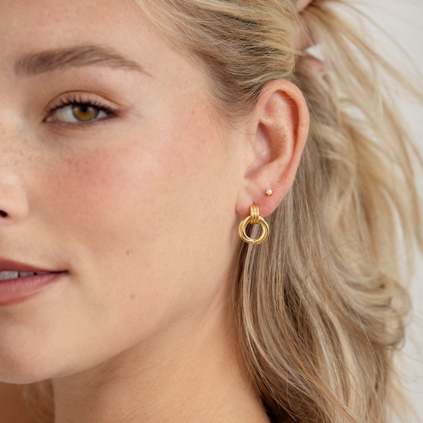 Knot Hoop Earrings