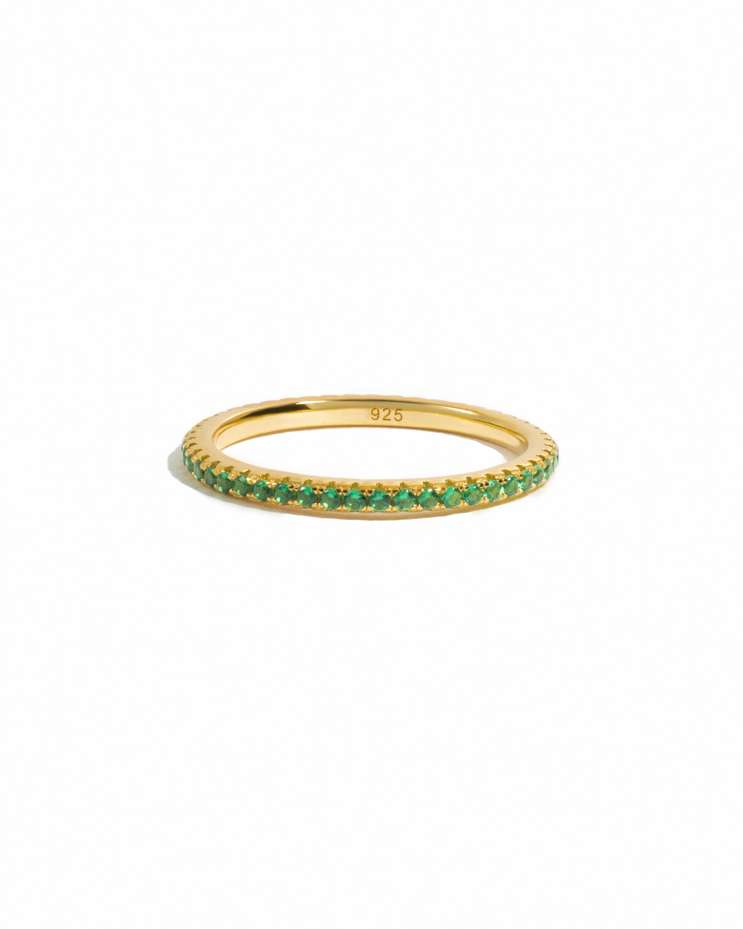 Emerald Birthstone Eternity Ring