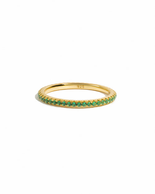 Emerald Birthstone Eternity Ring
