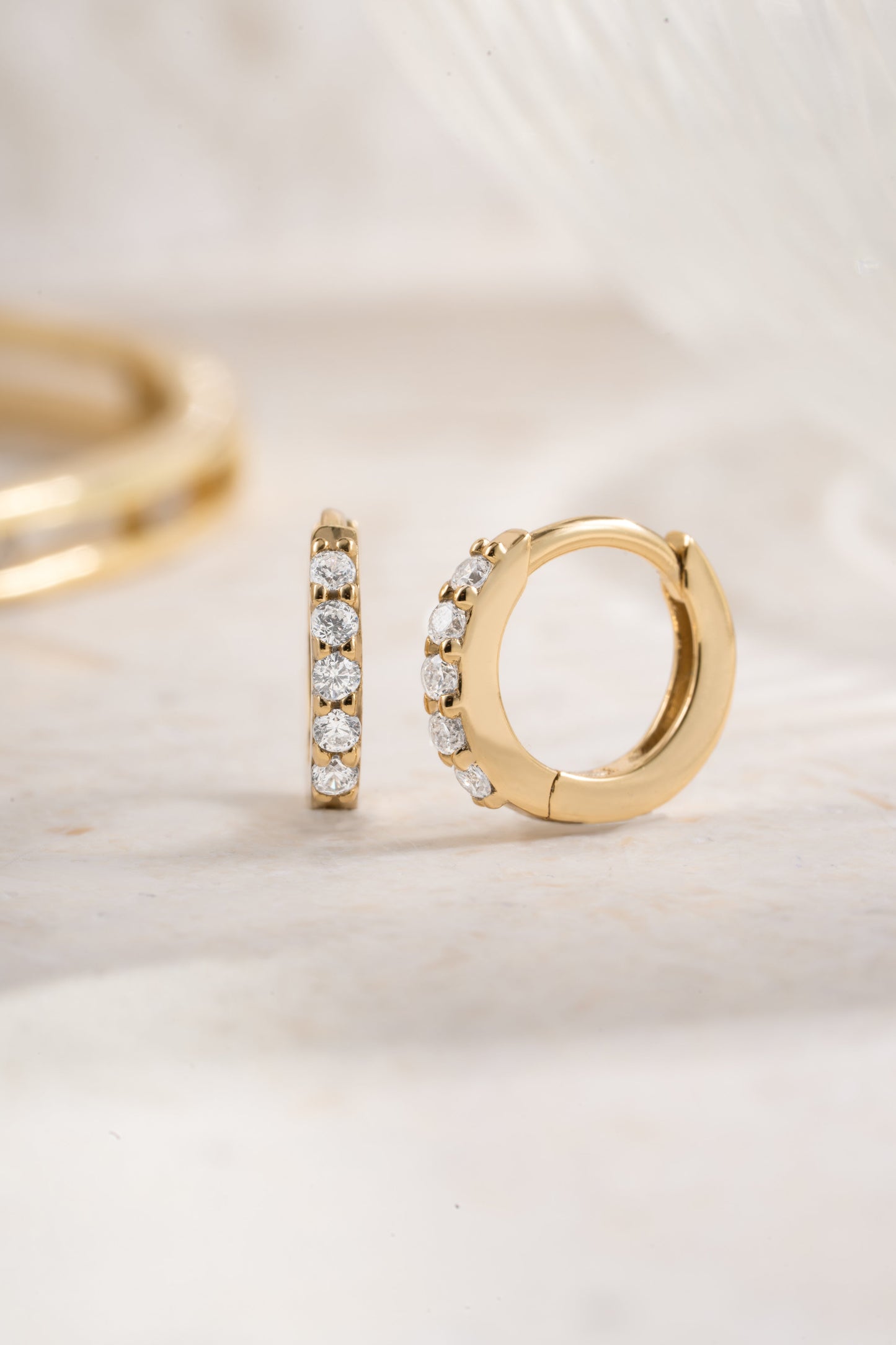 7mm Diamond Huggies (Multiple Sizes Available)