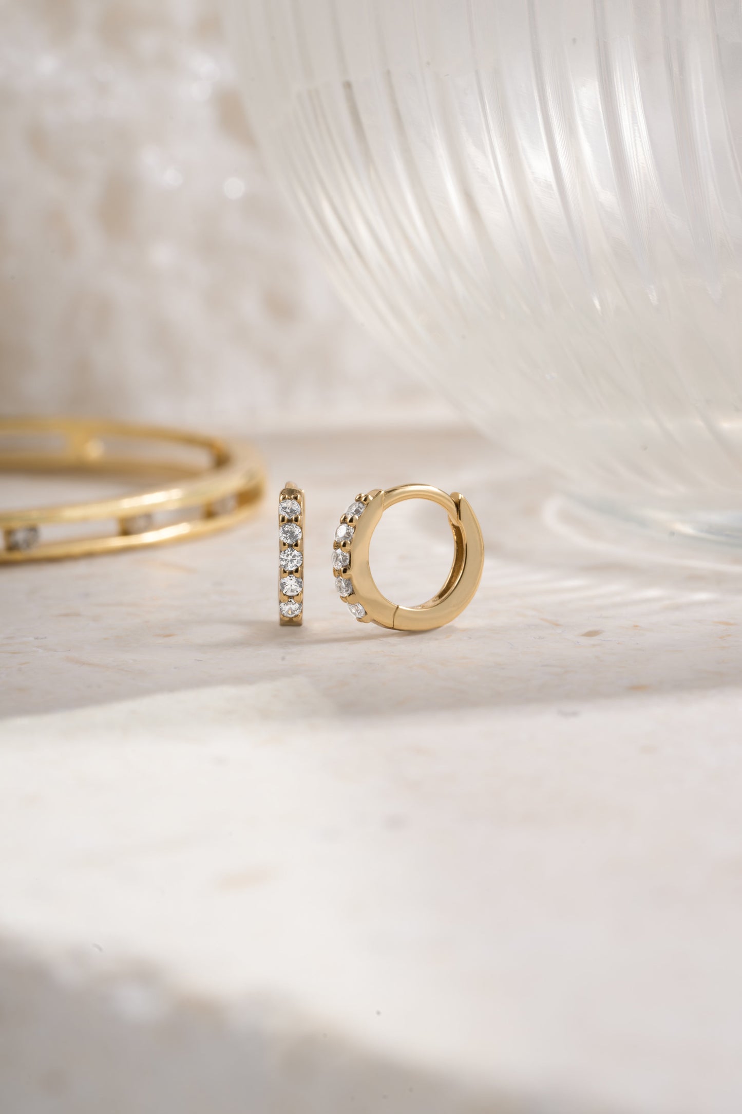 7mm Diamond Huggies (Multiple Sizes Available)