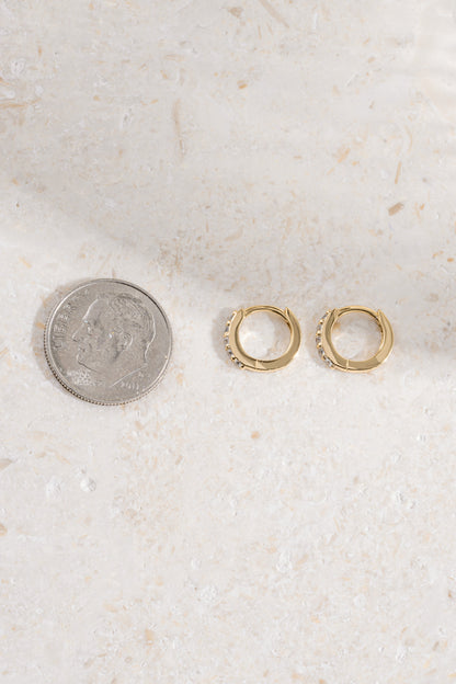 7mm Diamond Huggies (Multiple Sizes Available)