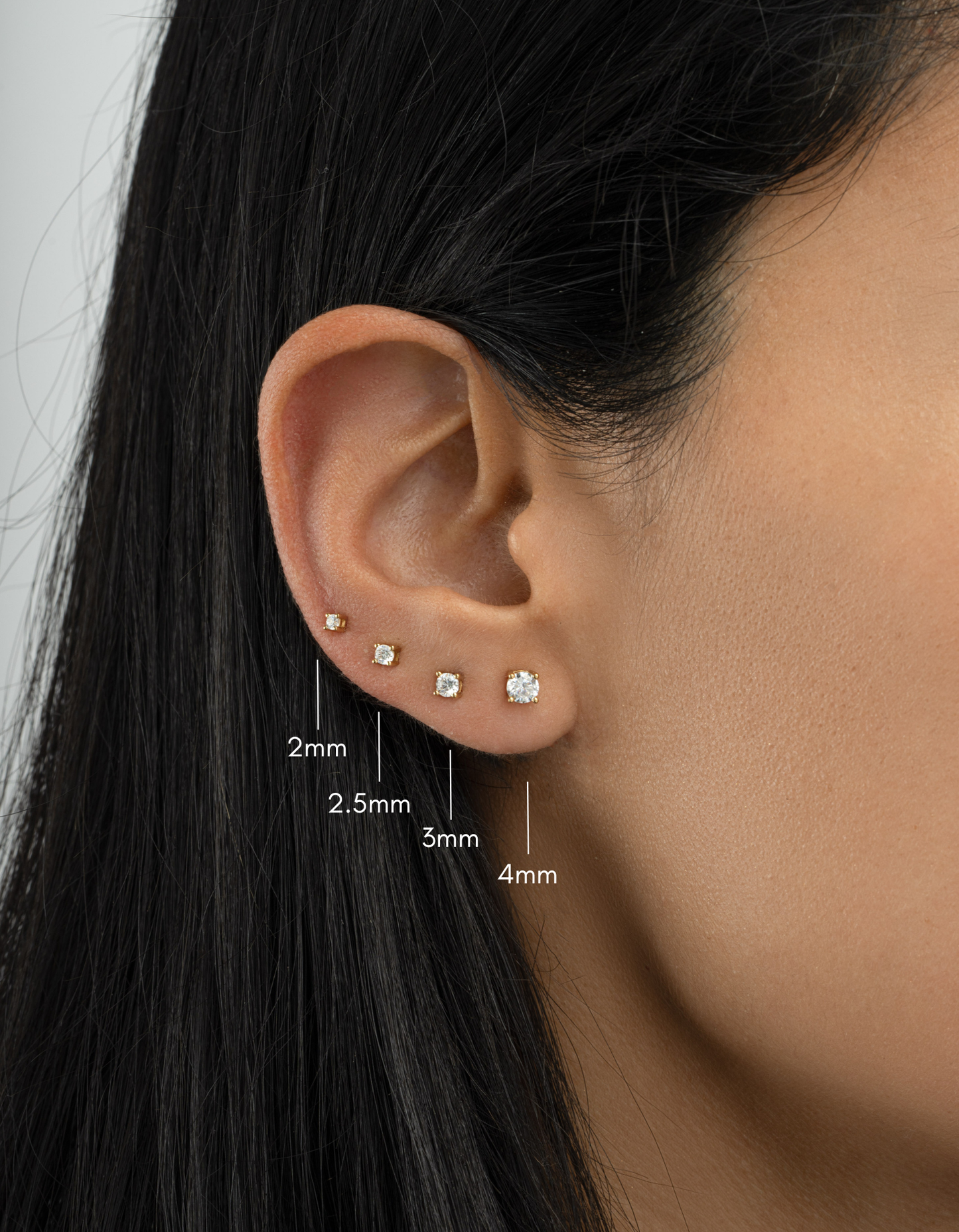 4mm Solitaire Studs