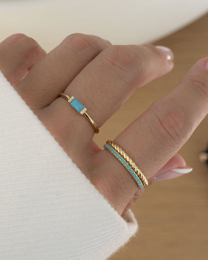 Turquoise Eternity Ring