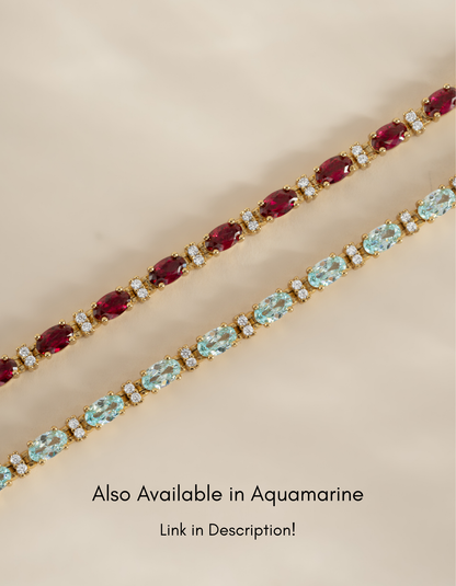 Ruby Tennis Bracelet
