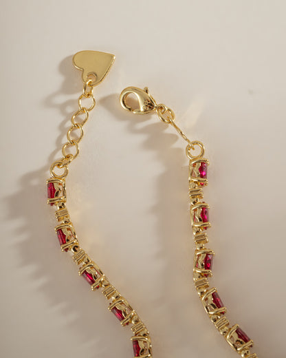 Ruby Tennis Bracelet