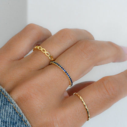 Sapphire Birthstone Eternity Rings