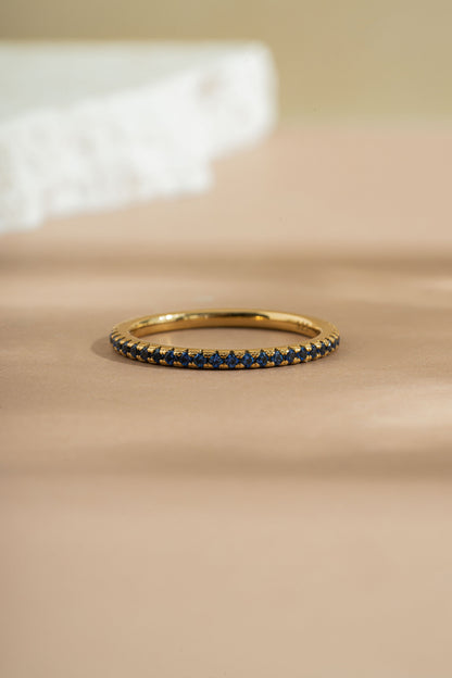 Sapphire Birthstone Eternity Rings