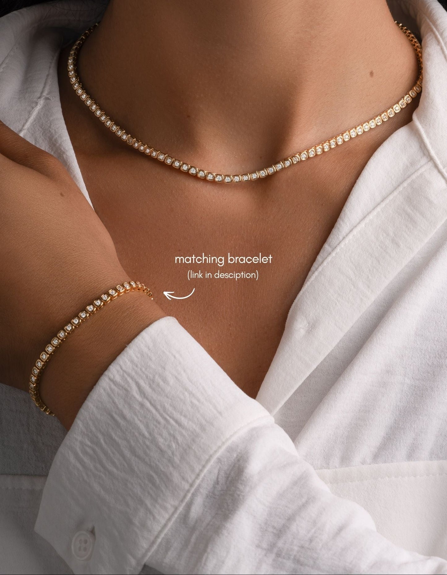 Chloe Tennis Necklace