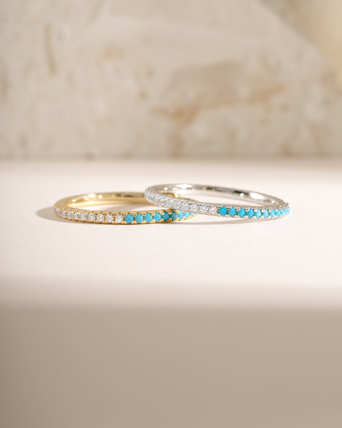 Turquoise & Diamond Eternity Ring