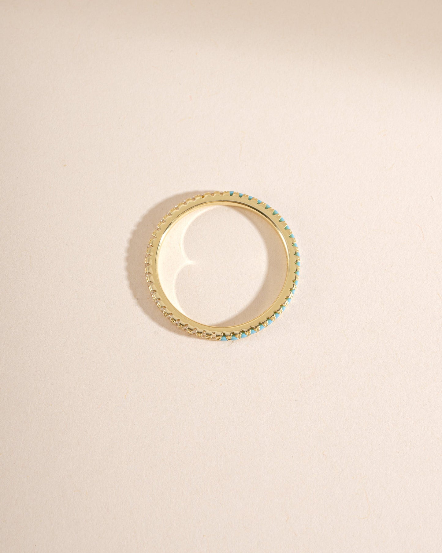 Turquoise & Diamond Eternity Ring