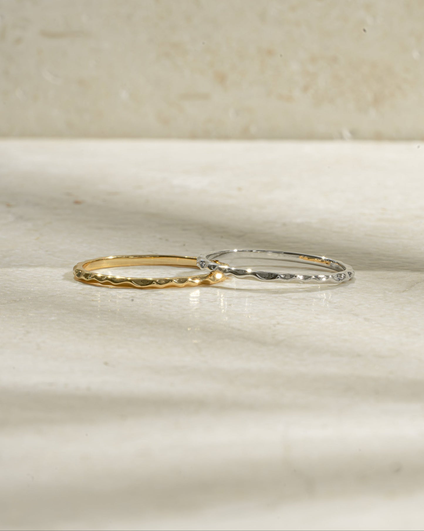 Hammered Stacking Ring