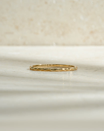 Hammered Stacking Ring