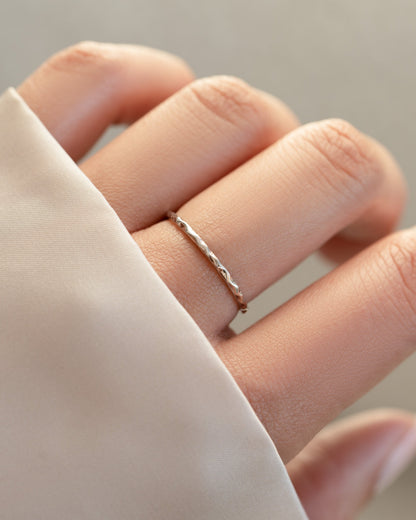 Hammered Stacking Ring