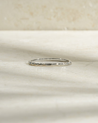 Hammered Stacking Ring