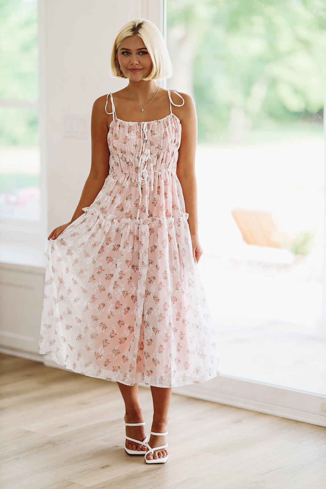 L-Z Day Midi Dress - Pink
