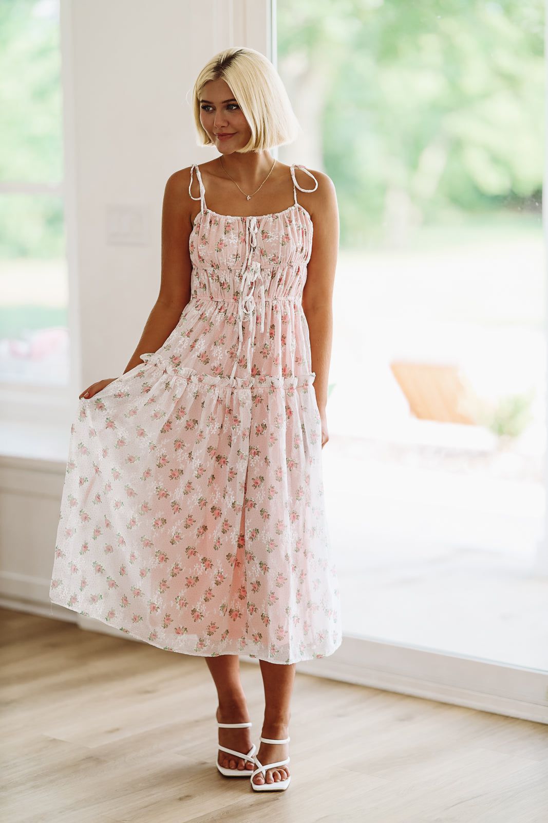 L-Z Day Midi Dress - Pink