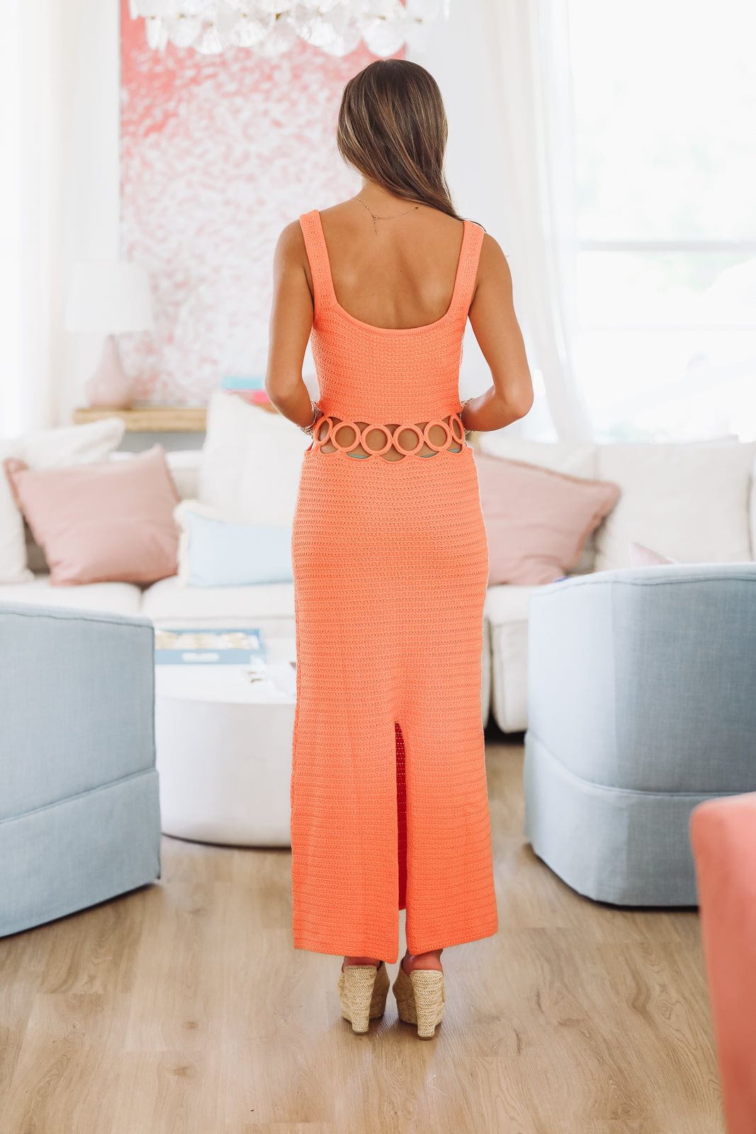 Just For You Midi Dress - Orange