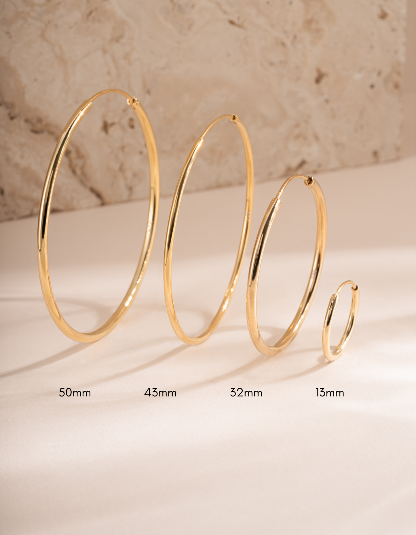 13mm Infinity Hoops