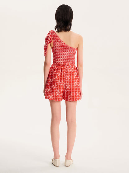 Joshua Gingham Floral Shorts