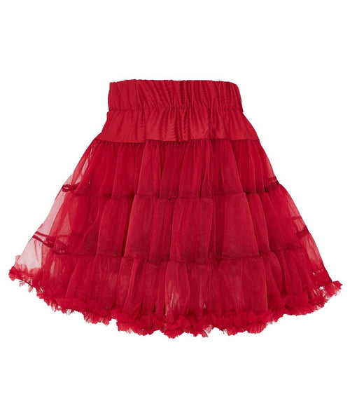 Children Very Soft Nylon Petticoat in Burgundy