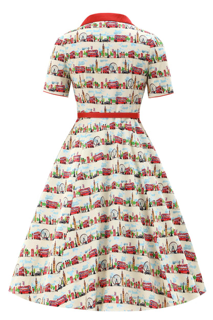 Mabel London Midi Shirt Dress In White