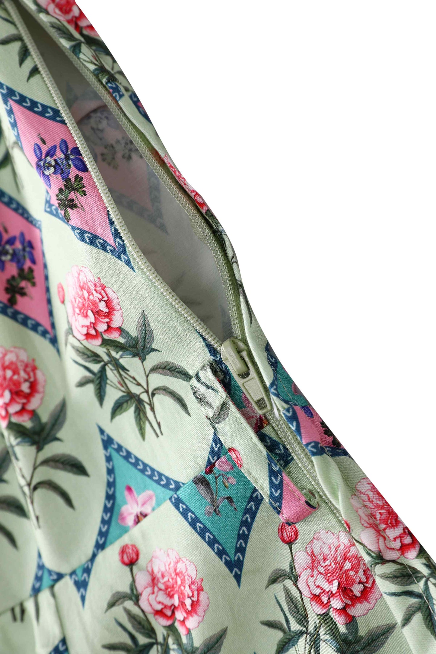 Mabel Quatrefoil Floral Midi Shirt Dress