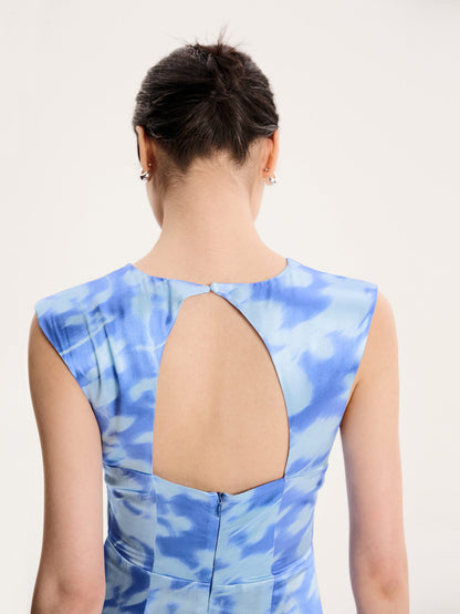 Marin Dress in Blurred Floral