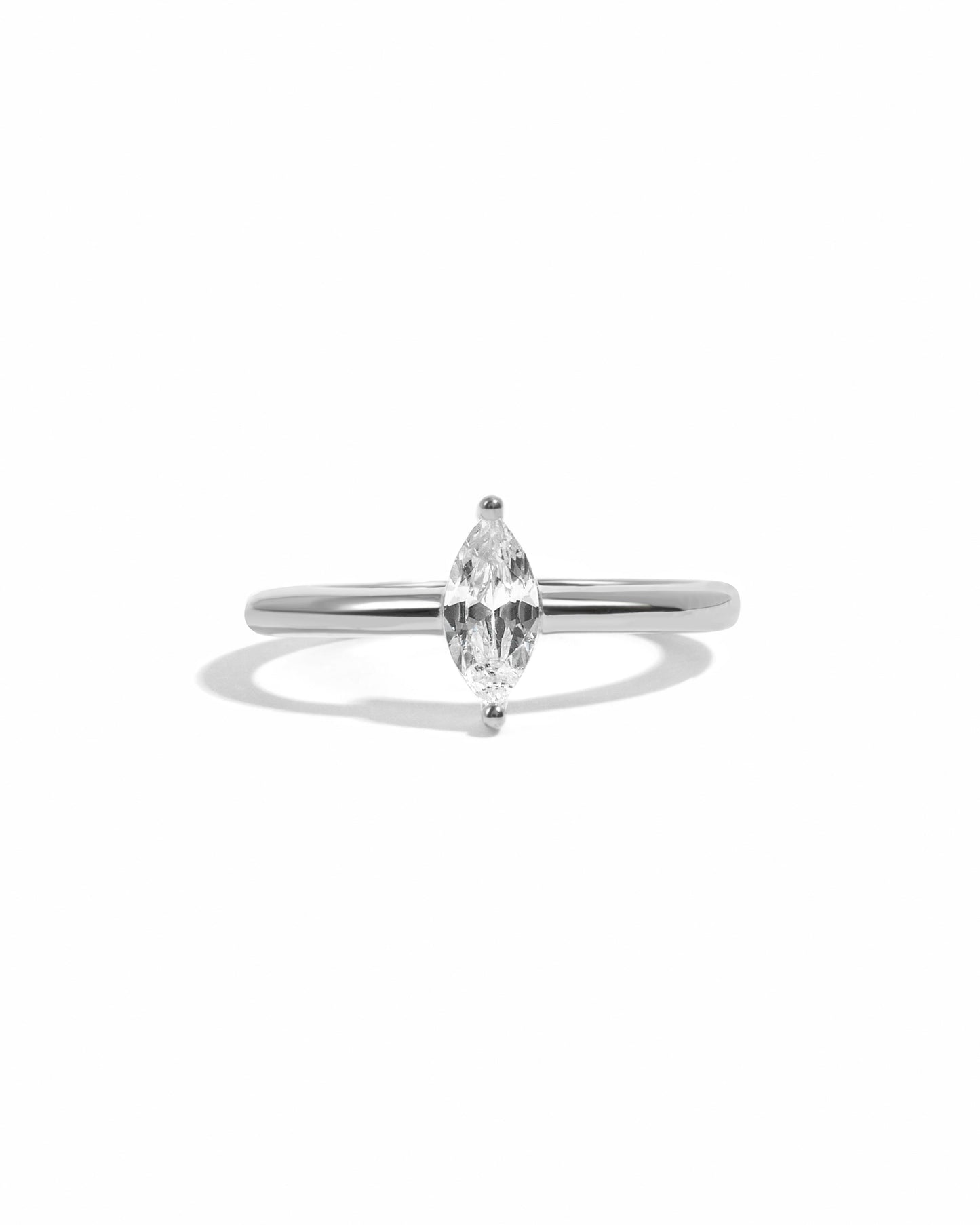 Solitaire Marquise Ring