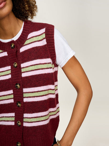 Matilda Stripe Vest in Multi