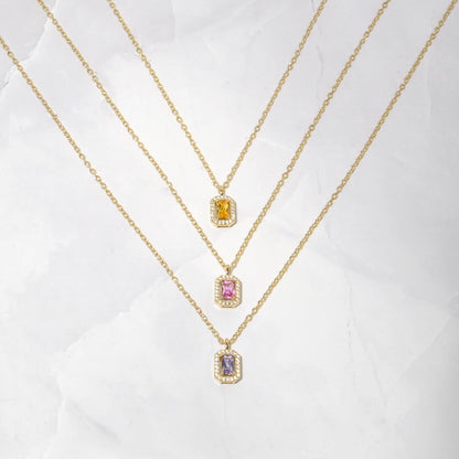 Baguette Necklace