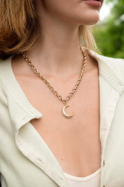 Moon Statement Necklace