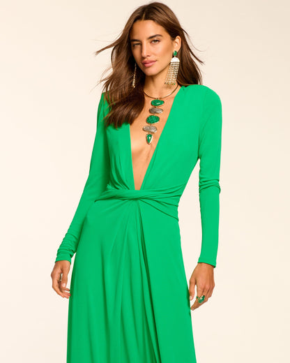 Martini Jersey Plunging Gown