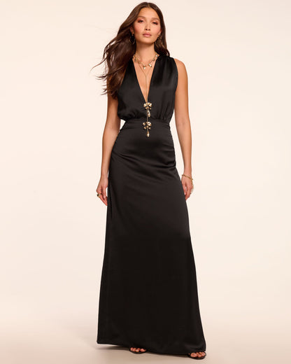 Martin Plunging Sleeveless Gown