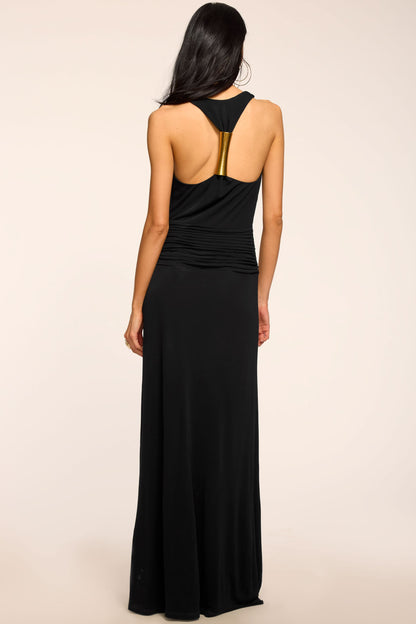 Mariah Embellished Jersey Maxi Gown