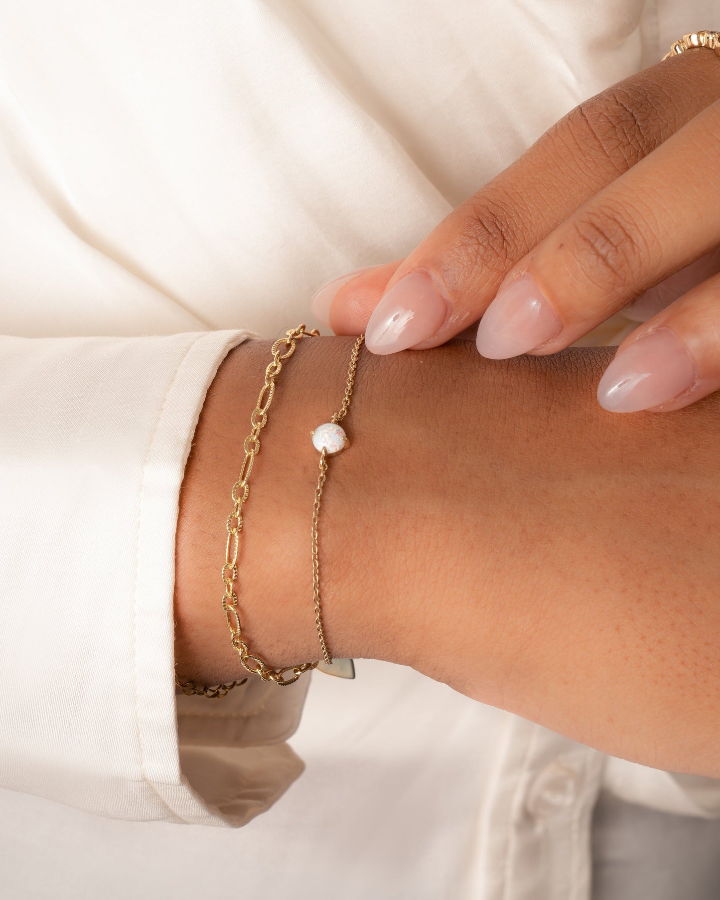 Solitaire Opal Bracelet