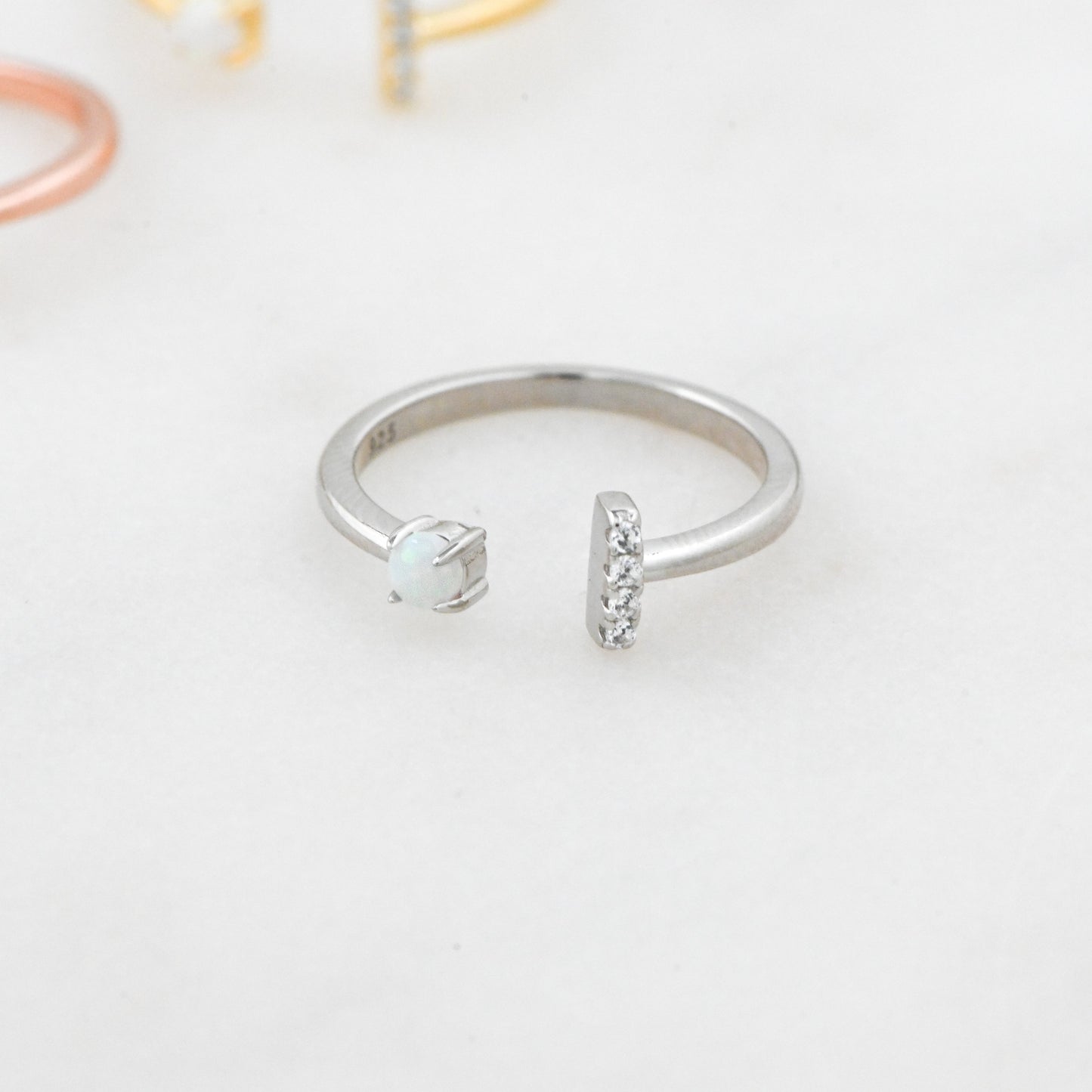 Open Cuff Opal Ring