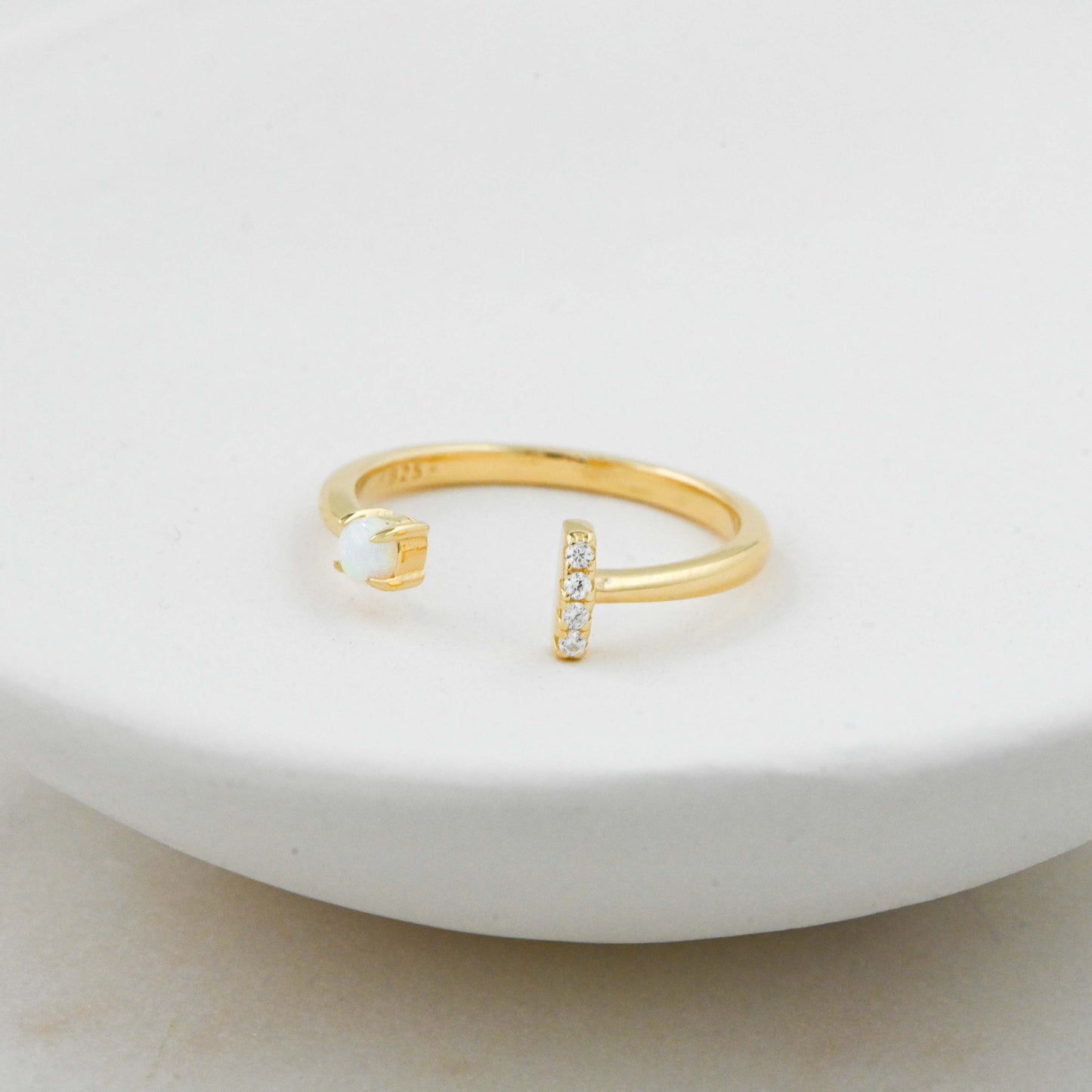 Open Cuff Opal Ring