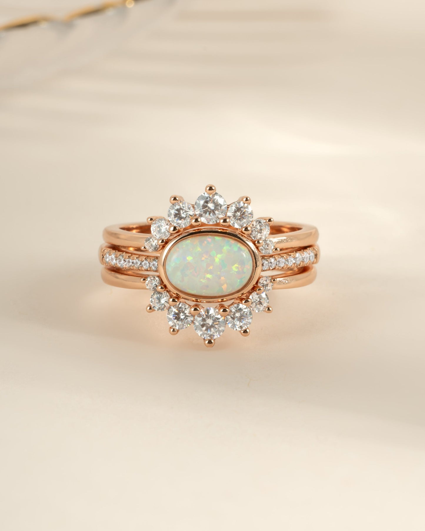 3 Set Opal Ring