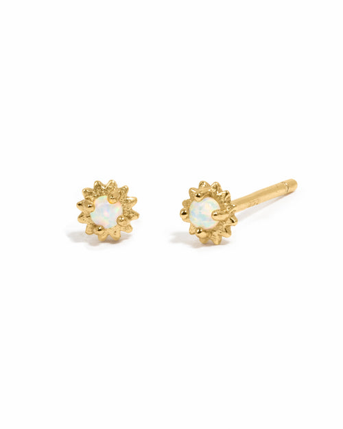 Opal Tiny Sunburst Studs