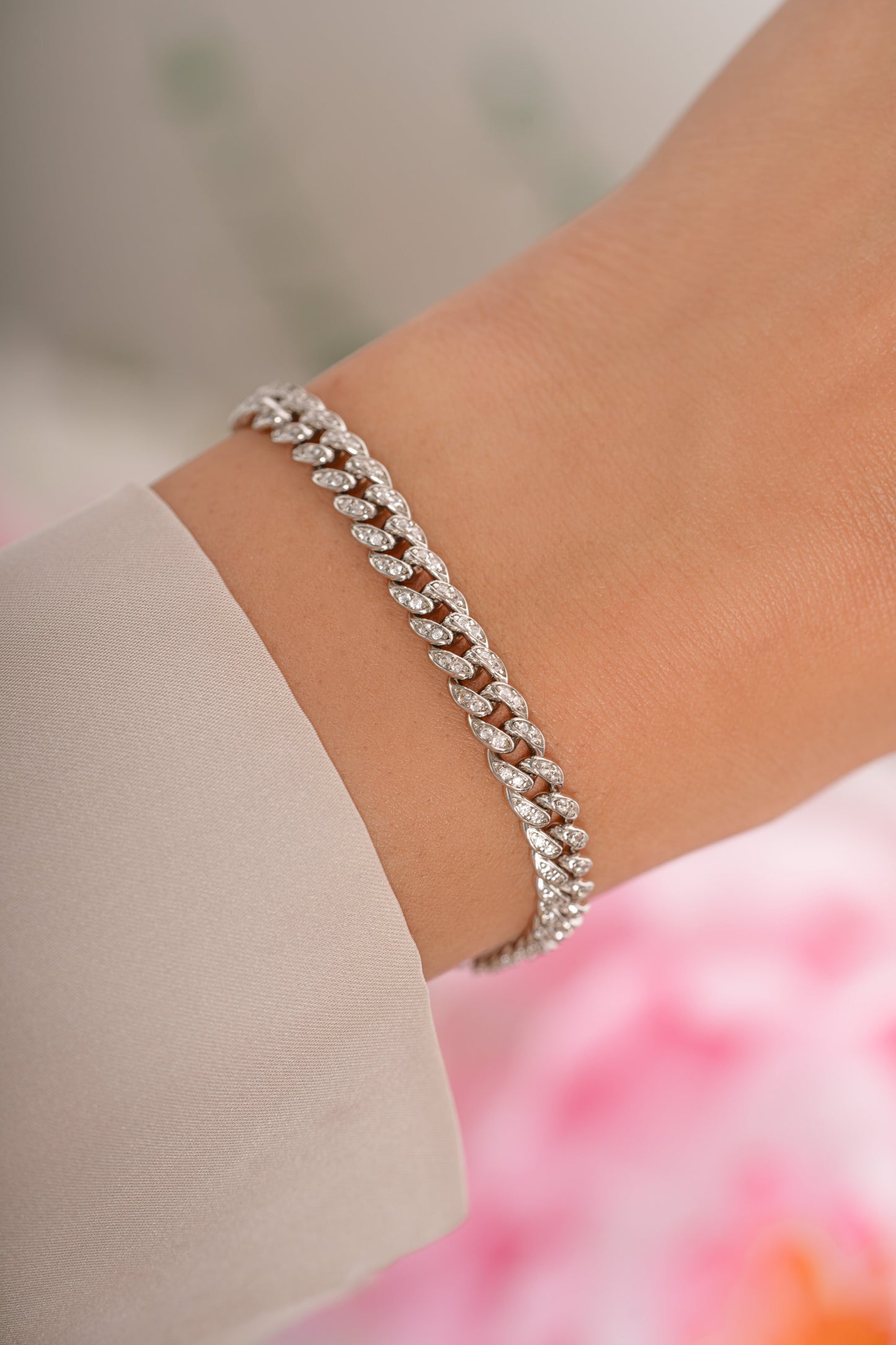 Pavé Chain Link Bracelet
