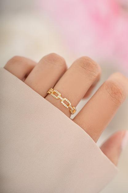 Pavé Link Ring