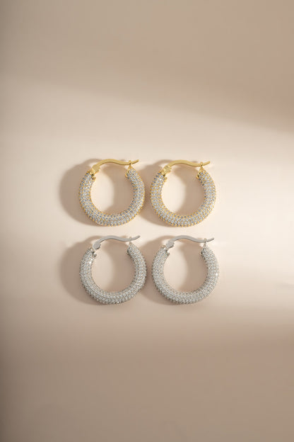 Pavé Tube Hoops